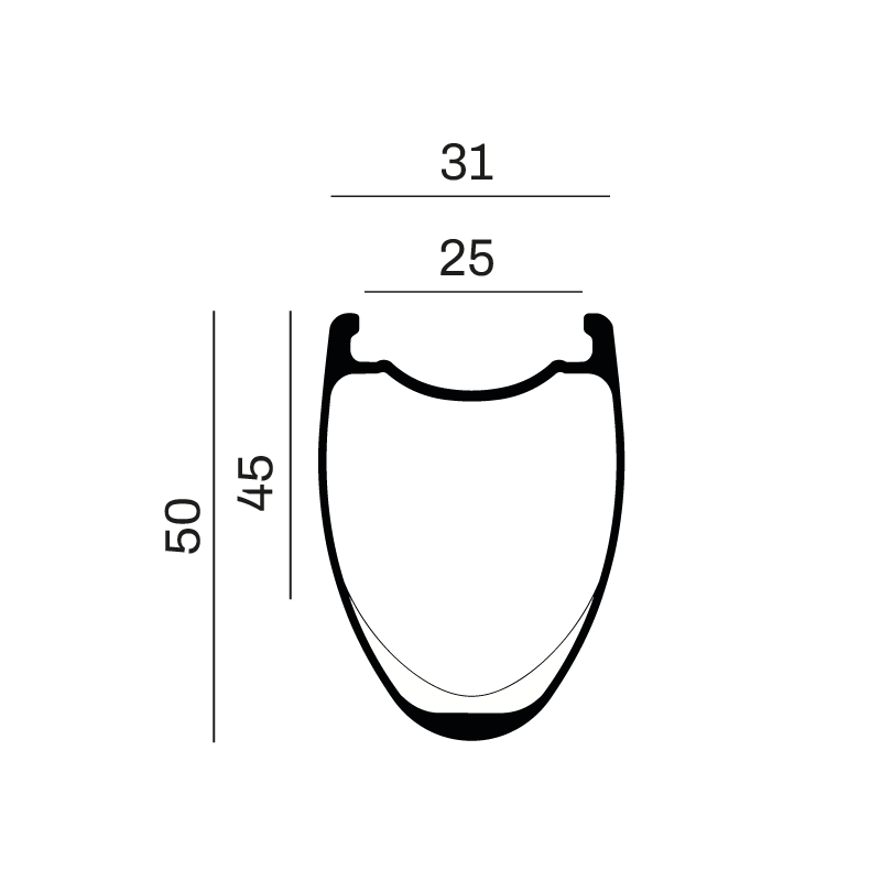 perfil speedsix evo 45/50 cubierta